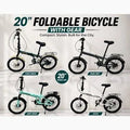 20-Inch Foldable Bicycle with 6-Speed Gears – Compact City & Commuter Bike