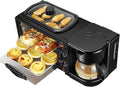 3-in-1 Breakfast Maker – Coffee Maker, Toaster Oven & Egg Fryer