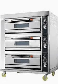 Commercial Triple Deck Electric Baking Oven – Heavy Duty Stainless Steel Bakery & Pizza Oven