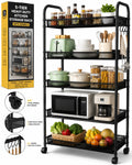 5-Tier Heavy Duty Kitchen Storage Rack with Wheels – Multi-Purpose Organizer