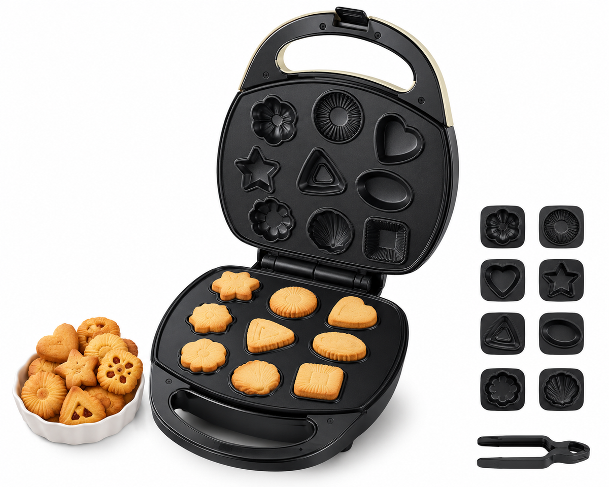 Electric Cookie & Biscuit Maker – Non-Stick Multi-Shape Cookie Baking Machine