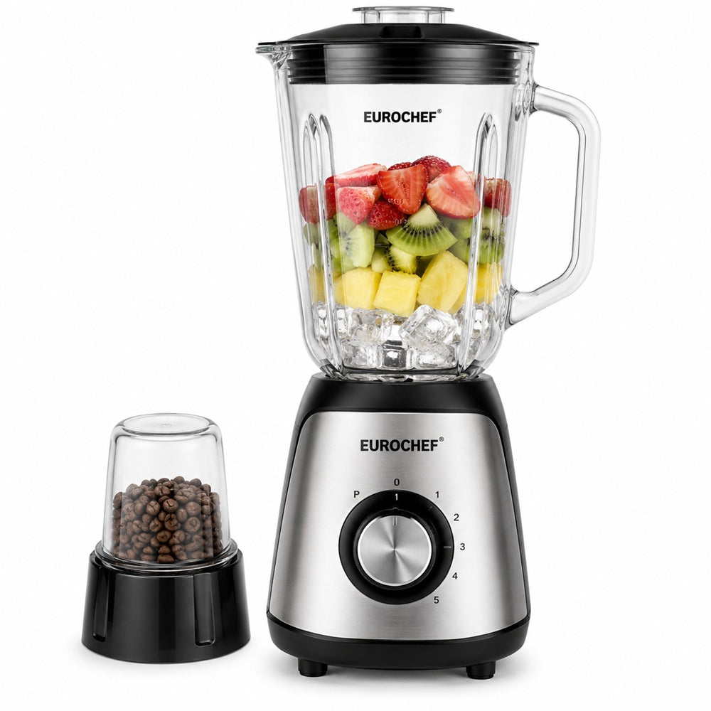 Eurochef 2-in-1 Blender with Grinder – 1.5L Multi-Speed Kitchen Blender