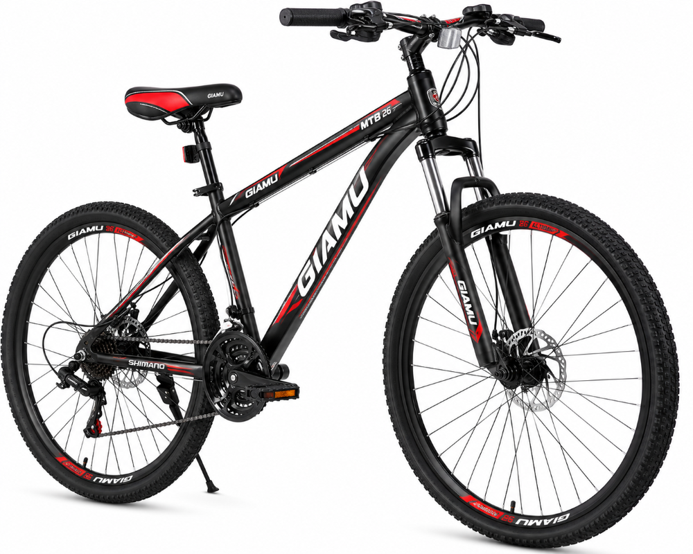 GIAMU 26-Inch Mountain Bike – 21-Speed MTB with Front Suspension & Disc Brakes