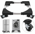 Heavy Duty Adjustable Refrigerator & Washing Machine Base – Mobile Appliance Stand with Lockable Wheels