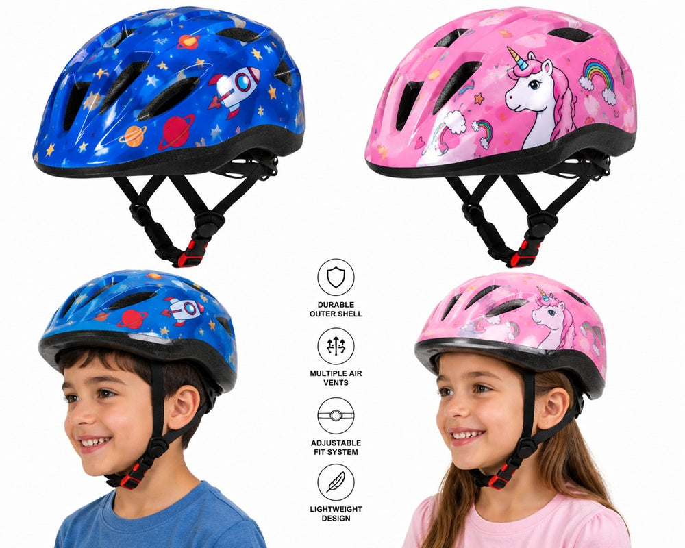 Kids Bicycle Helmet – Adjustable Lightweight Safety Helmet for Cycling, Skating & Scooters