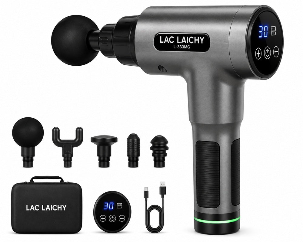 LAC LAICHY L-833MG Fascial Massage Gun – Rechargeable Deep Tissue Percussion Massager