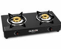 Olelon 2 Burner Tempered Glass Gas Stove – Premium LPG Table Top Cooker