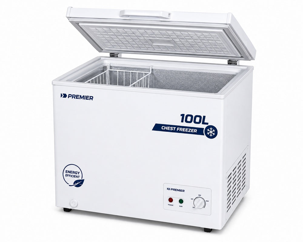 Premier 100L Chest Freezer – Energy Efficient Compact Deep Freezer