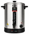 Premier 20 Litre Electric Tea Urn PM-TURN20L – Stainless Steel Hot Water & Beverage Dispenser