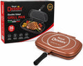 Royal Dessini 36cm Double Sided Grill Pan – Non-Stick Double Frying Pan
