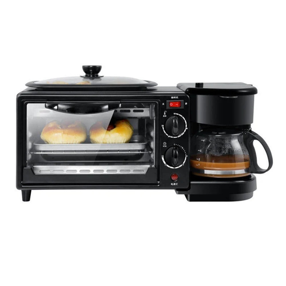 Sokany 3-in-1 Breakfast Maker SK-145 – Coffee Maker, Oven & Frying Pan (1250W)