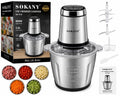 Sokany 5-in-1 Wonder Chopper 3L Food Processor – 800W Stainless Steel