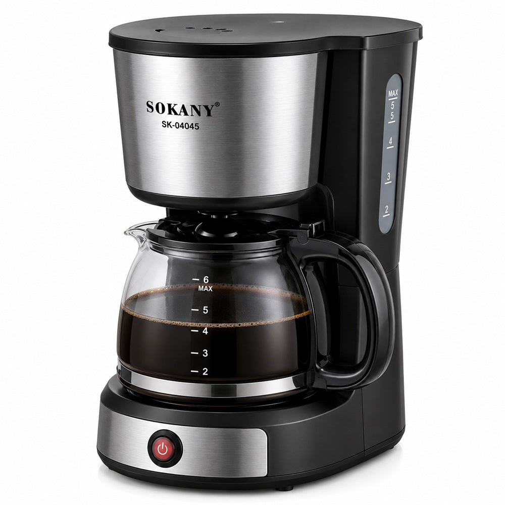 Sokany SK-04045 650W Coffee Maker – 750ml Drip Coffee Machine with Glass Carafe
