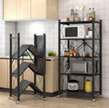 5-Tier Heavy Duty Kitchen Storage Rack with Wheels – Multi-Purpose Organizer