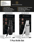 Edenberg 7 Piece Stainless Steel Kitchen Knife Set with Stand