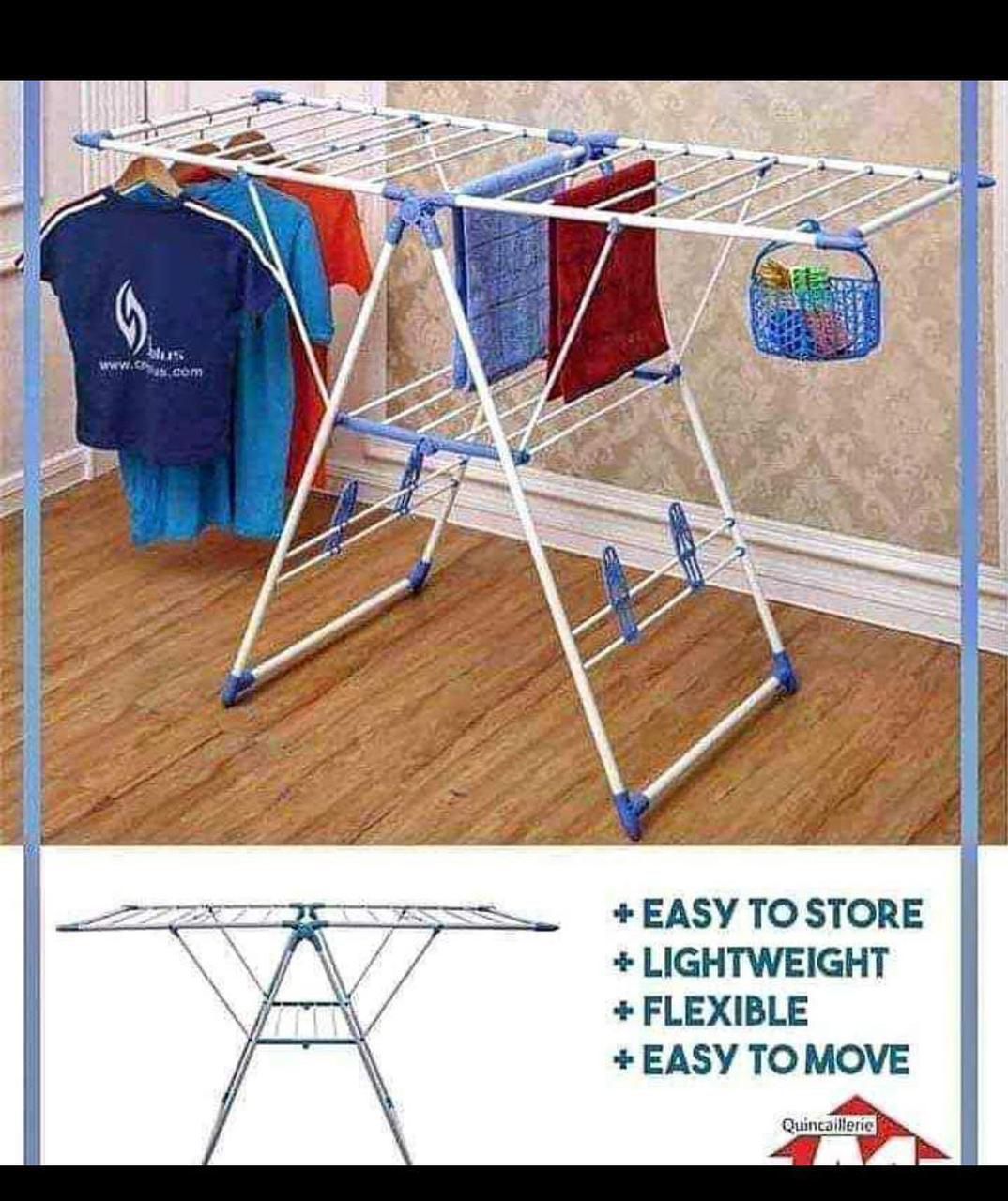 Foldable Clothes Drying Rack – Heavy Duty Indoor & Outdoor Laundry Stand