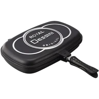 Royal Dessini 36cm Double Sided Grill Pan – Non-Stick Double Frying Pan