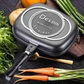 Royal Dessini 40cm Double Sided Grill Pan – Premium Non-Stick Flip Frying Pan