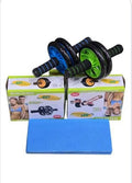 Dual Wheel AB Roller with Knee Mat – Core & Abdominal Exercise Wheel