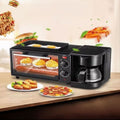 3-in-1 Breakfast Maker – Coffee Maker, Toaster Oven & Egg Fryer