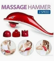 Dolphin Red Electric Massage Hammer – 2-Speed Deep Tissue Body Massager