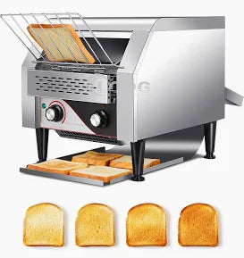 Commercial Electric Conveyor Toaster 1.34KW – Stainless Steel Automatic Bread Toasting Machine