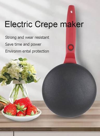 Electric Crepe Maker – Non-Stick Pancake, Chapati & Tortilla Maker