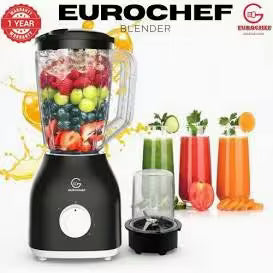 Eurochef 2-in-1 Blender with Grinder – 1.5L Multi-Speed Kitchen Blender