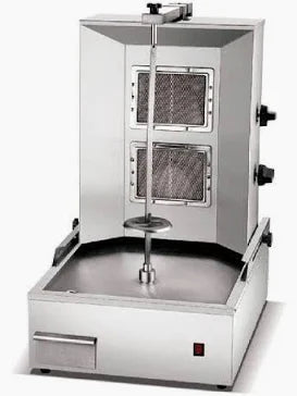 Commercial 2-Burner Gas Shawarma Machine – Stainless Steel Vertical Doner & Kebab Grill