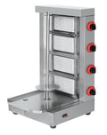 Commercial 4-Burner Gas Shawarma Machine – Heavy-Duty Stainless Steel Vertical Doner & Kebab Grill