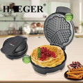 Haeger Electric Waffle Maker – Non-Stick Belgian Waffle Machine 1400W