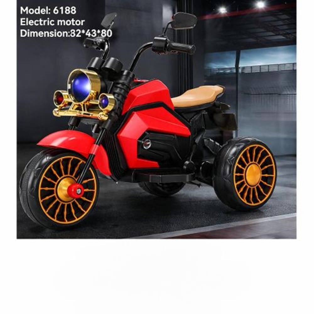Kids Rechargeable Electric Ride-On Motorbike Model 6188 – 3-Wheel Battery Powered Toy Bike