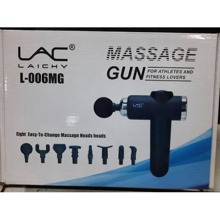 LAC LAICHY L-006MG Heat & Cold Massage Gun – Rechargeable Deep Tissue Percussion Massager with 8 Massage Heads
