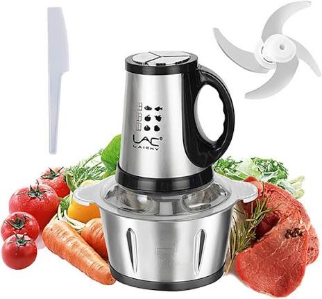 LAC LAICHY L-7815 Multifunctional Food Processor – 3L Stainless Steel Electric Food Chopper & Meat Grinder