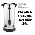 Premier 20 Litre Electric Tea Urn PM-TURN20L – Stainless Steel Hot Water & Beverage Dispenser
