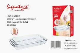 Signature Rectangular Glass Baking Dish – Heat-Resistant Oven Baking Pan