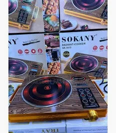 SOKANY 2200W Radiant Cooker – Infrared Ceramic Electric Cooker with Touch Controls