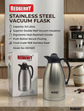 Redberry 3 Litre Stainless Steel Vacuum Flask – Double Wall Insulated Thermal Flask (RSF3001)