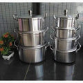 TC 14-Piece Stainless Steel Cookware Set – Premium Sufuria Set with Lids